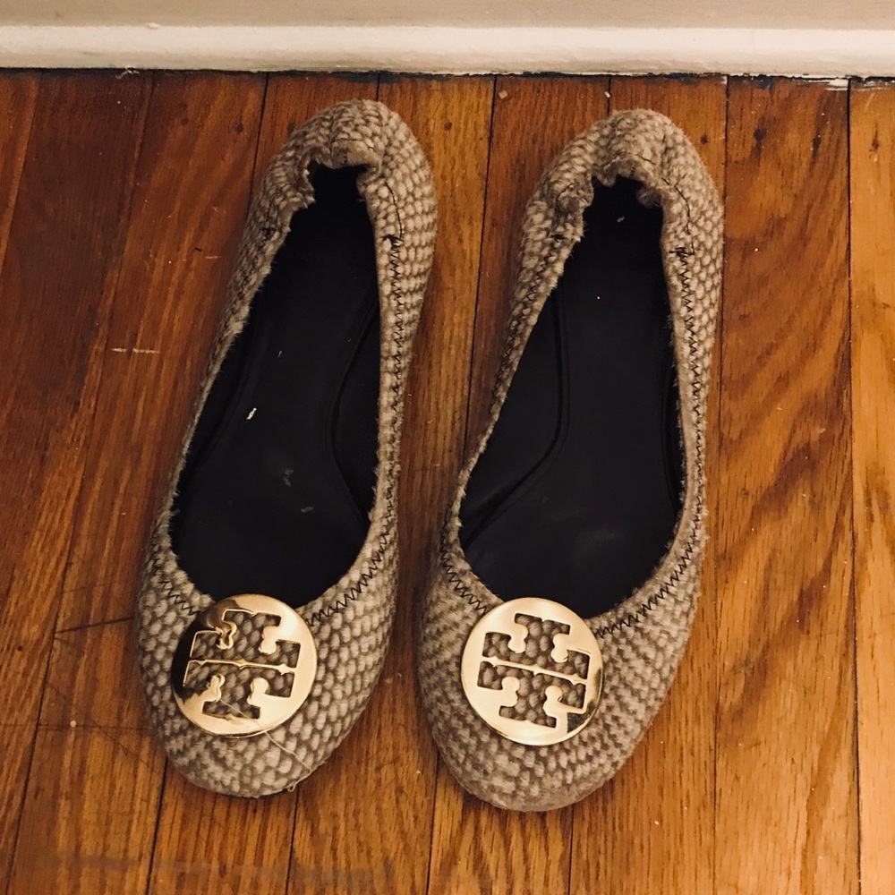 Tory Burch Fur Flats